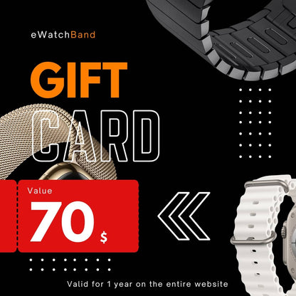 Gift card $70 Gift card - Apple Watch bands and accessories - eWatch Band