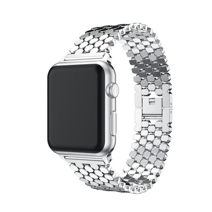 Apple Watch bands 38 40 41 42 44 45 46 49 mm compatible series 1 2 3 4 5 6 7 8 9 10 SE and Ultra 1 2 Octagonal steel Apple Watch band - eWatch Band