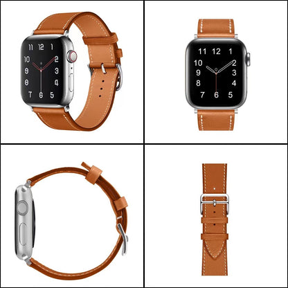 Apple Watch bands all view 38 40 41 42 44 45 46 49 mm compatible series 1 2 3 4 5 6 7 8 9 10 SE and Ultra 1 2 Leather Apple Watch Band - eWatch Band