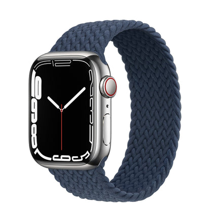 Apple Watch bands Abyssal blue 38 40 41 42 44 45 46 49 mm size XS S M L compatible series 1 2 3 4 5 6 7 8 9 10 SE and Ultra 1 2 Braided Apple Watch Band - eWatch Band