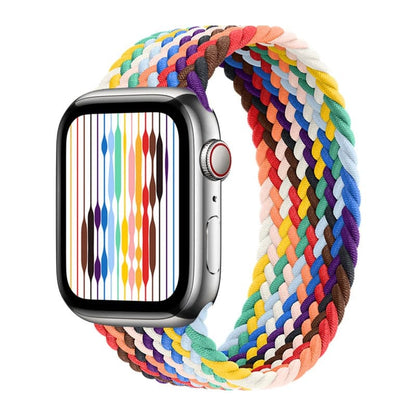 Apple Watch bands Pride edition 38 40 41 42 44 45 46 49 mm compatible series 1 2 3 4 5 6 7 8 9 10 SE and Ultra 1 2 size XS S M L Nylon Apple Watch Band - eWatch Band