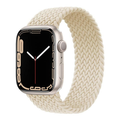 Apple Watch bands Starlight 38 40 41 42 44 45 46 49 mm size XS S M L compatible series 1 2 3 4 5 6 7 8 9 10 SE and Ultra 1 2 Braided Apple Watch Band - eWatch Band