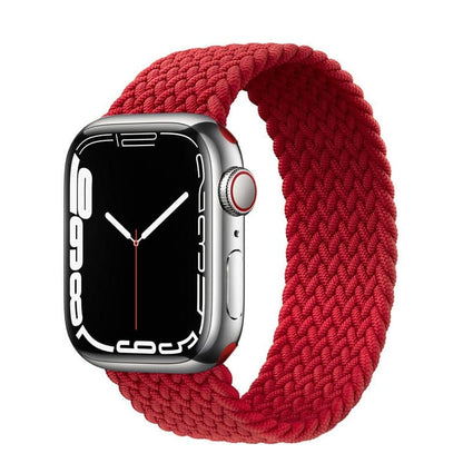 Apple Watch bands Red 38 40 41 42 44 45 46 49 mm size XS S M L compatible series 1 2 3 4 5 6 7 8 9 10 SE and Ultra 1 2 Braided Apple Watch Band - eWatch Band