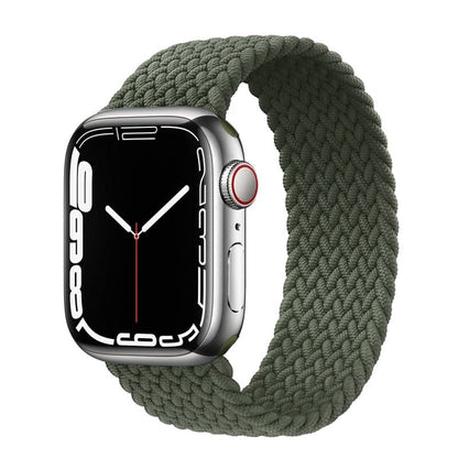 Apple Watch bands Green 38 40 41 42 44 45 46 49 mm size XS S M L compatible series 1 2 3 4 5 6 7 8 9 10 SE and Ultra 1 2 Braided Apple Watch Band - eWatch Band