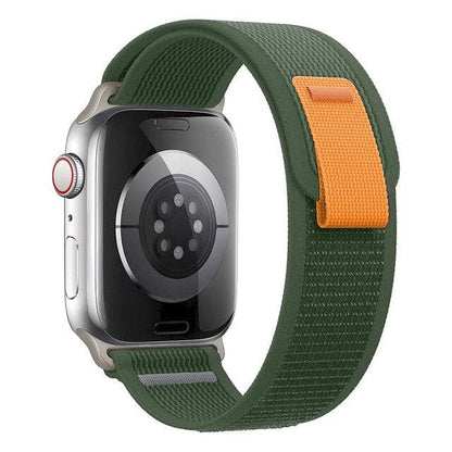 Apple Watch bands Army Green 38 40 41 42 44 45 46 49 mm compatible series 1 2 3 4 5 6 7 8 9 10 SE and Ultra 1 2 Apple Watch Trail Loop - eWatch Band