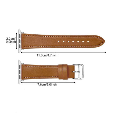 Apple Watch bands length size 38 40 41 42 44 45 46 49 mm compatible series 1 2 3 4 5 6 7 8 9 10 SE and Ultra 1 2 Leather Apple Watch Band - eWatch Band