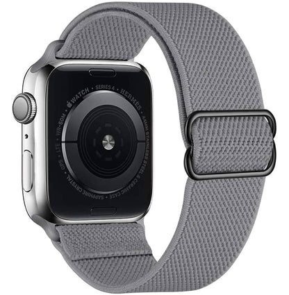 Apple Watch bands Gray 38 40 41 42 44 45 46 49 mm compatible series 1 2 3 4 5 6 7 8 9 10 SE and Ultra 1 2 Scrunchie Apple Watch Band - eWatch Band