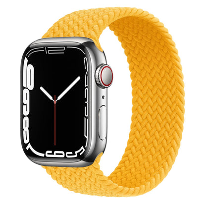 Apple Watch bands Yellow 38 40 41 42 44 45 46 49 mm size XS S M L compatible series 1 2 3 4 5 6 7 8 9 10 SE and Ultra 1 2 Braided Apple Watch Band - eWatch Band